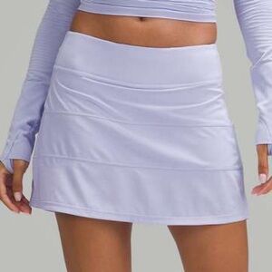 Lululemon Pace Rival Long Skirt Mid Rise Lilac Smoke Size 8
